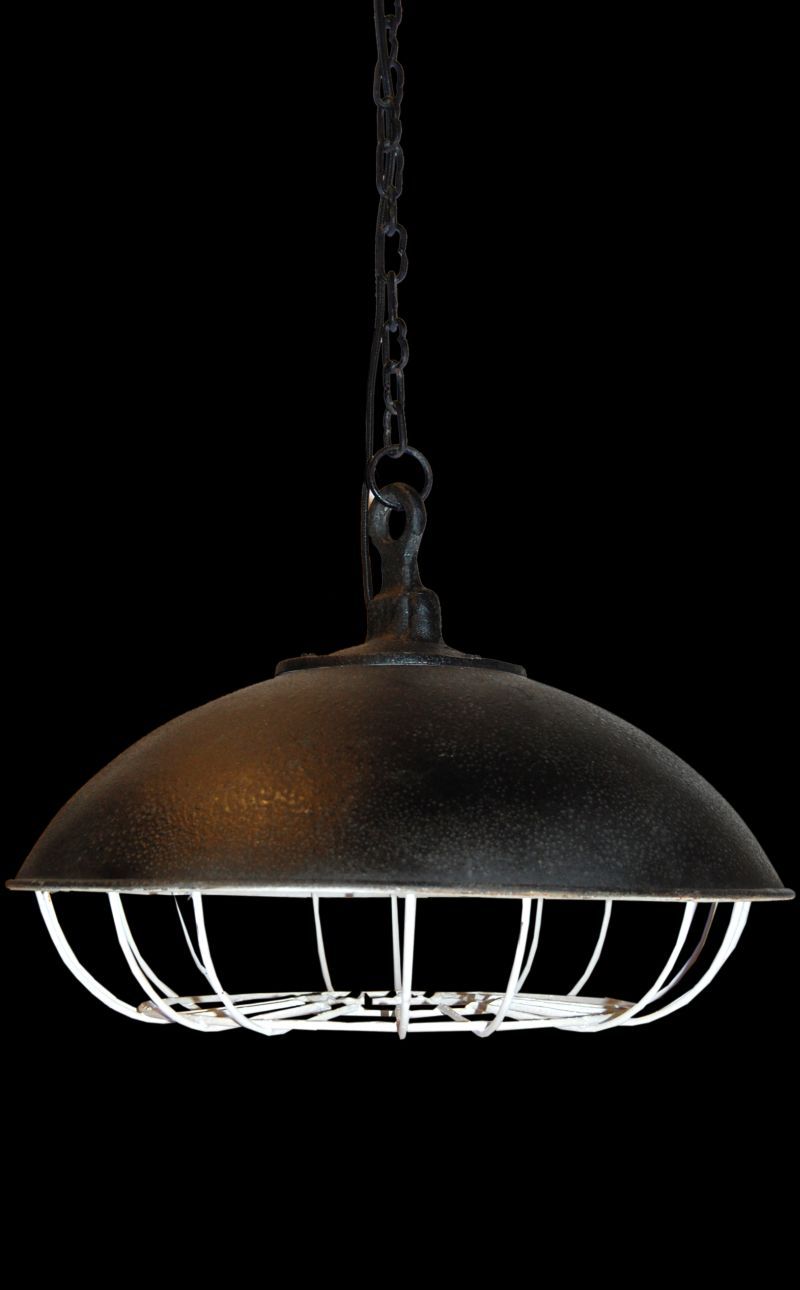 Alte Hänge-Arbeitslampe aus Eisen Trademark Living A/S 