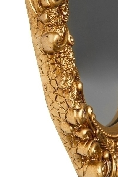 Ovaler Spiegel Mogallal, gold