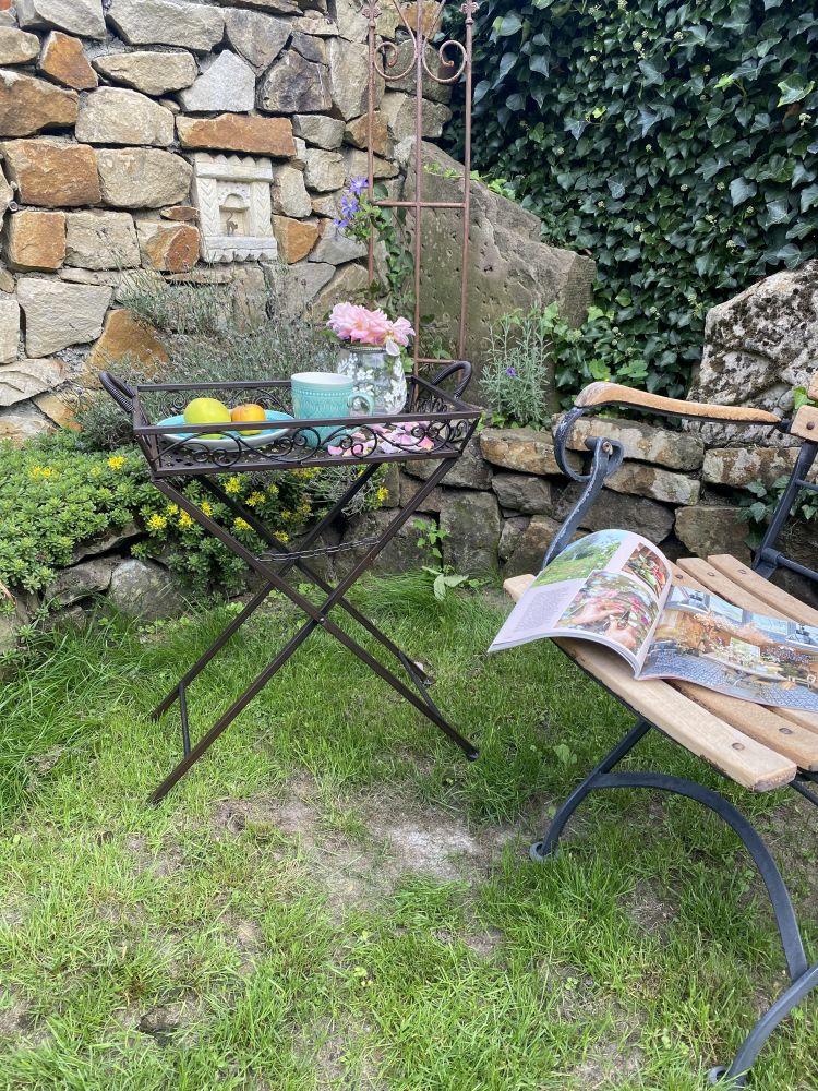 Klapptisch - Tabletttisch "NUETTO" aus Metall / OUTDOOR