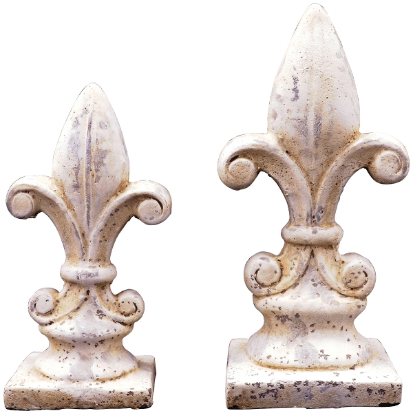 Lilie Valo, creme/weiß, Zement, 14,5 cm x 11,5cm x 34 cm