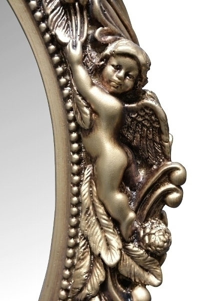 Ovaler Spiegel Mogallal, gold