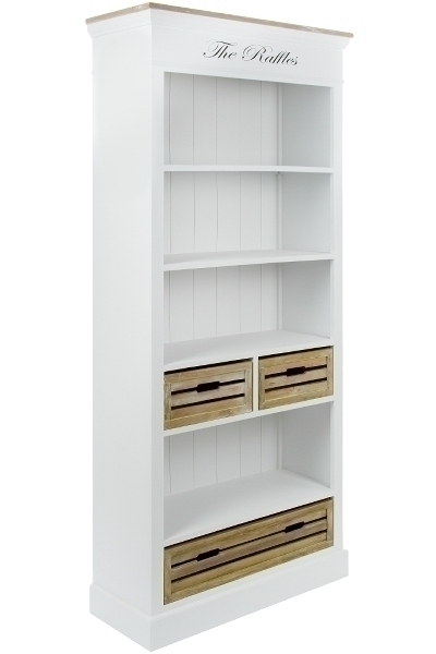 Bücherregal Provence, mit Schubladen