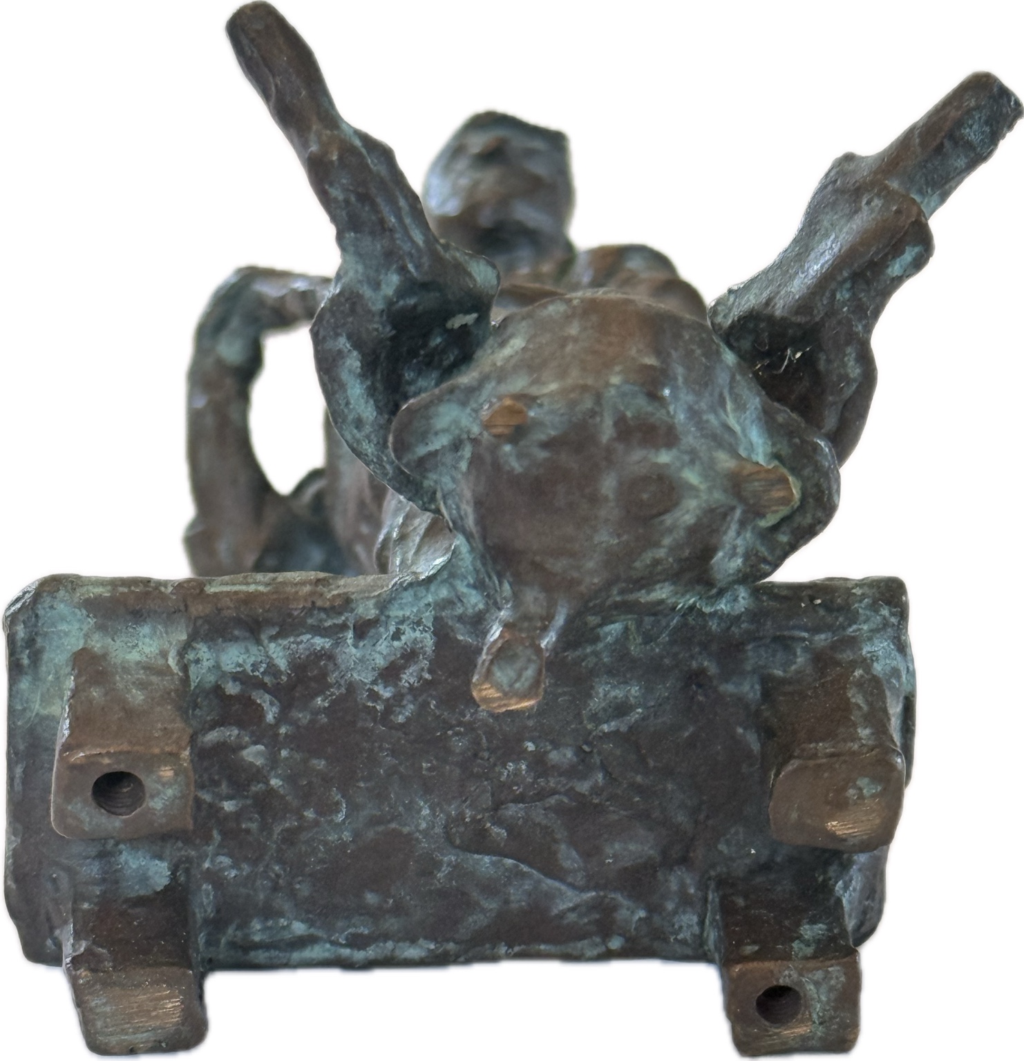 Bronzeskulptur „Glasbläser“ – ausdrucksstarke Handwerkerfigur um 1920