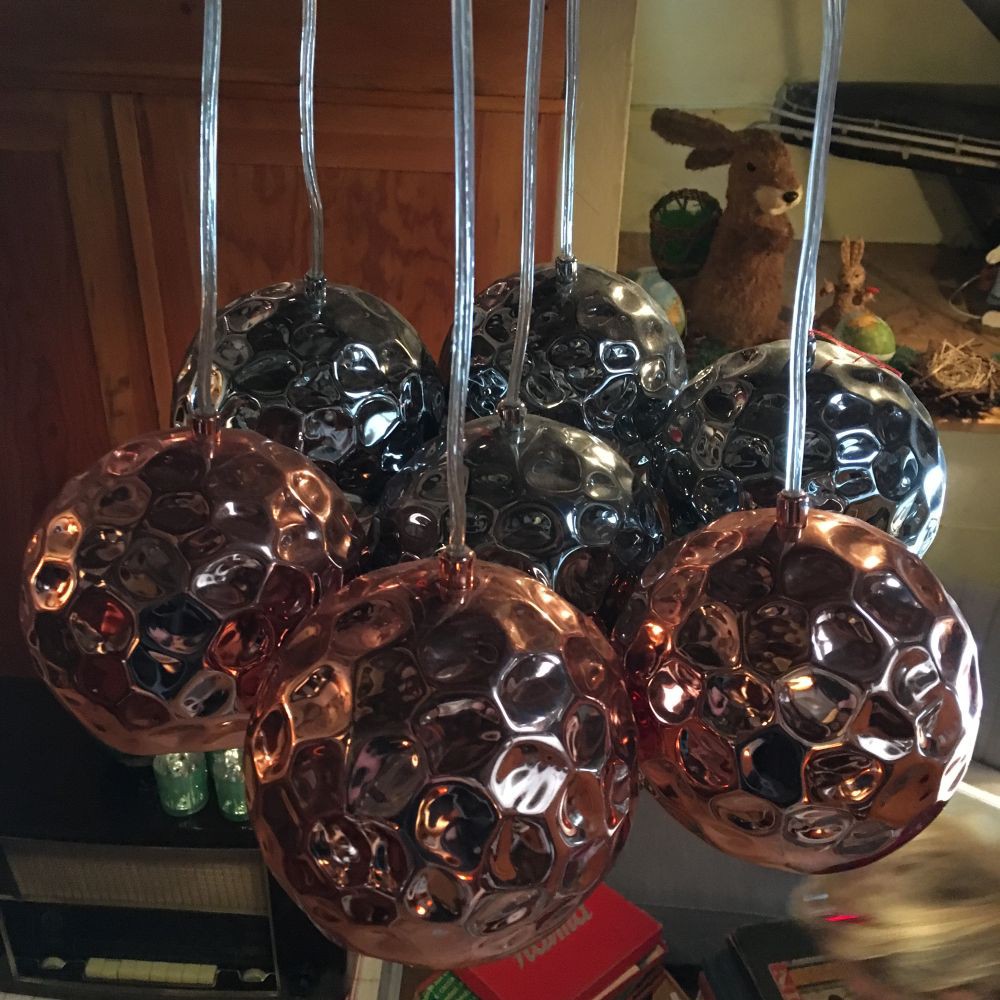 Deckenlampe mit 7 Lampenschirmen