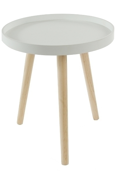 Beistelltisch Lieke, weiss - FSC 100% GFA-COC-002292-EG