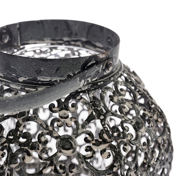 Metall Laterne rund, Meltem