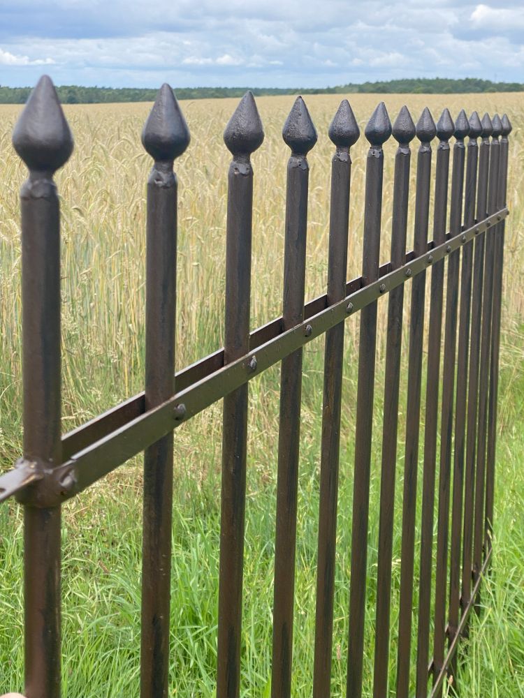 Zaun aus Metall "CONZTANZE" / Zaunteil / Vintagelook