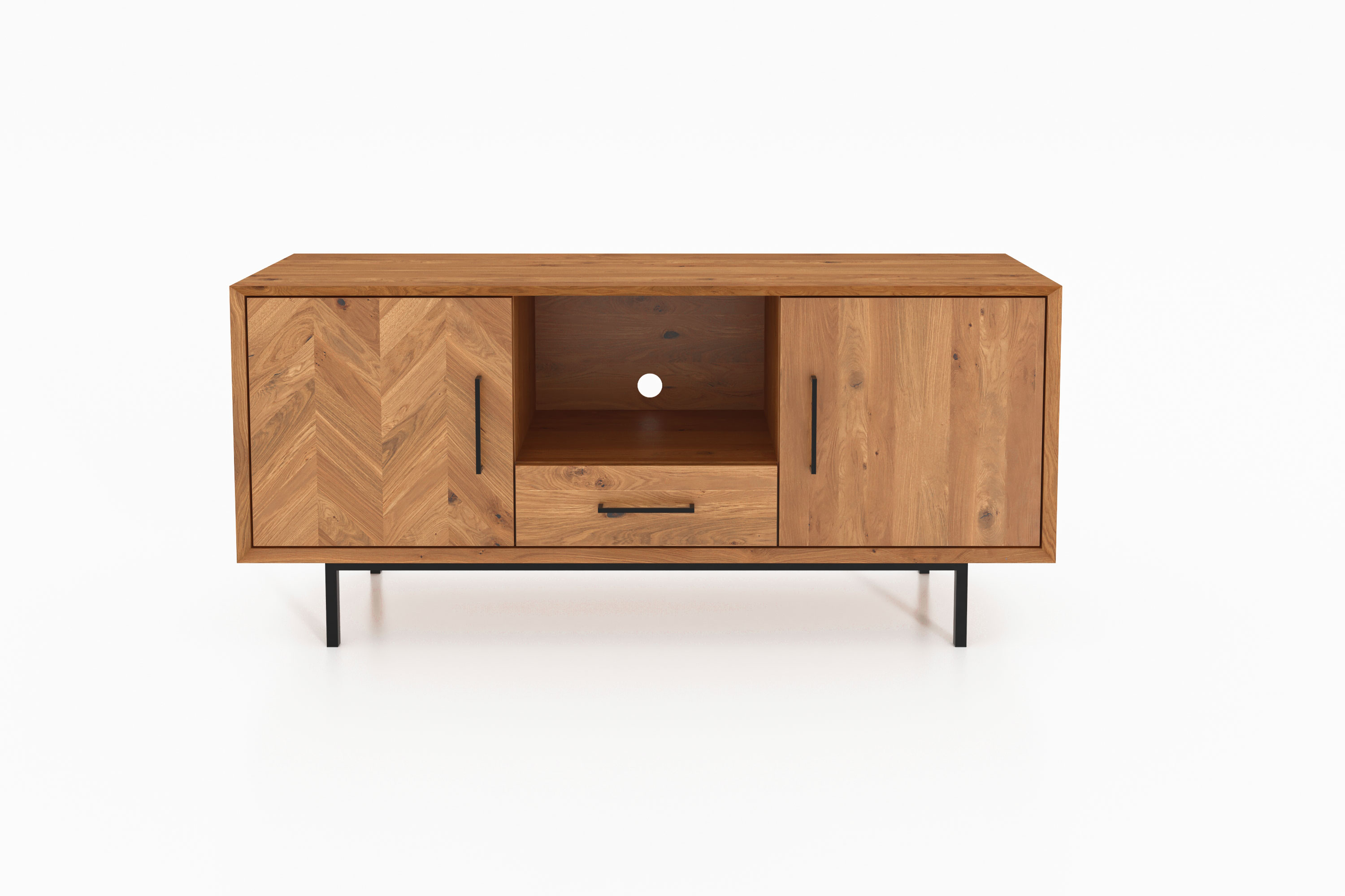 Sideboard mit 2 Türen & Freifach & Schublade / Abies 2725