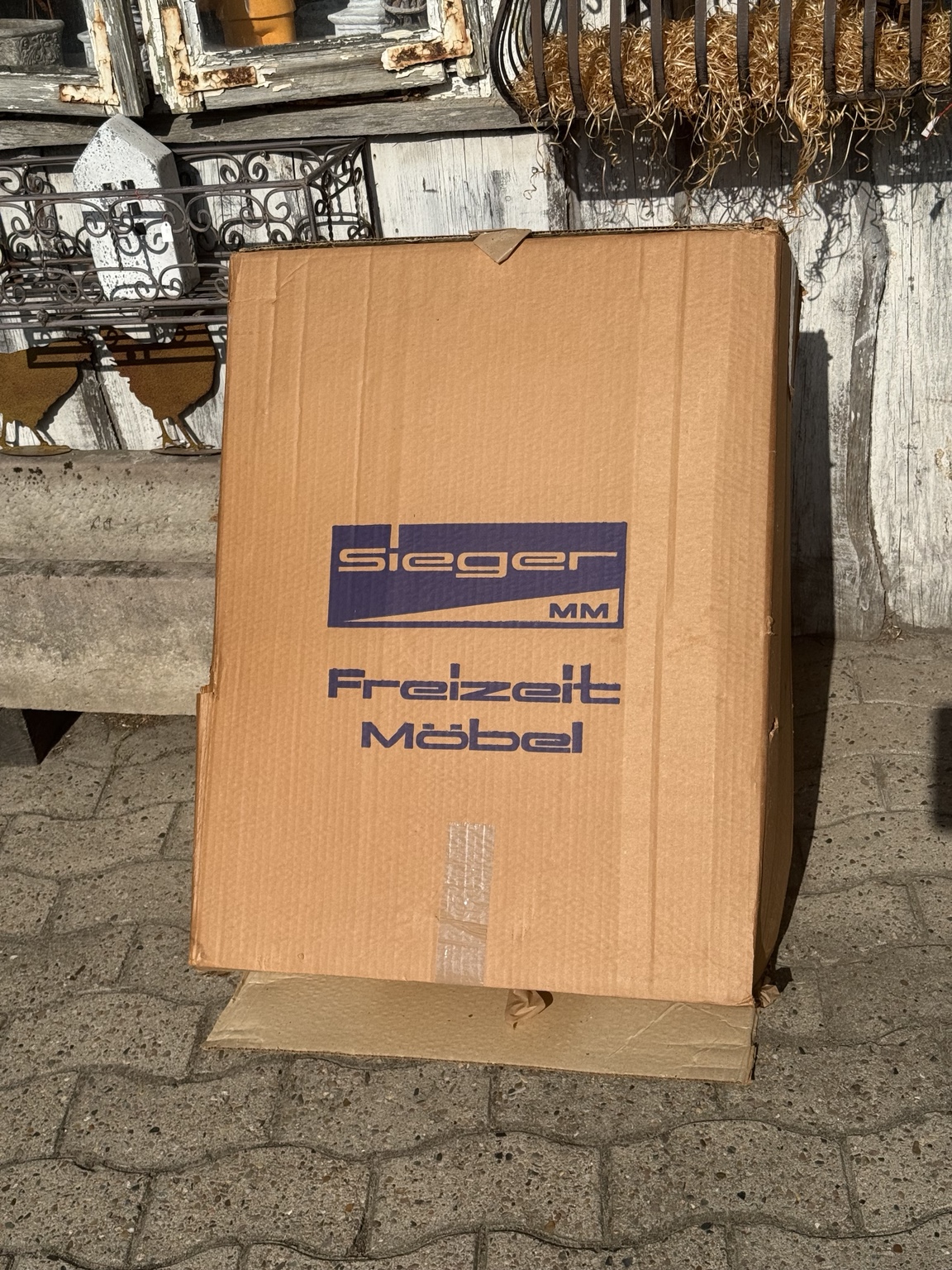Original SIEGER MM Aluminium-Klappstuhl mit Blumenbezug – 1970er Jahre – 4 Stück vorhanden – mit Originalkartons