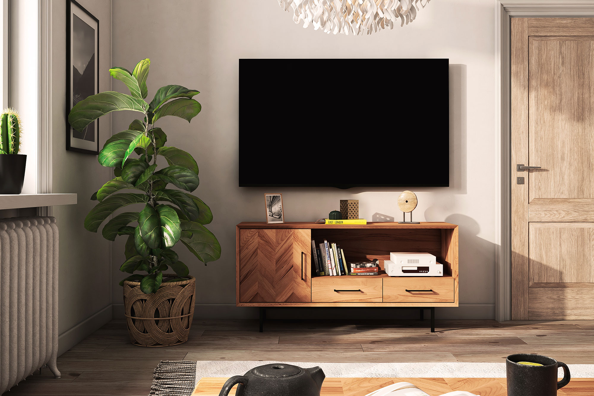 Sideboard 1 Tür & 2 Schubladen / Abies 2724