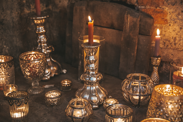LUMIRA – Edler Teelichthalter aus Glas & Metall in Silber