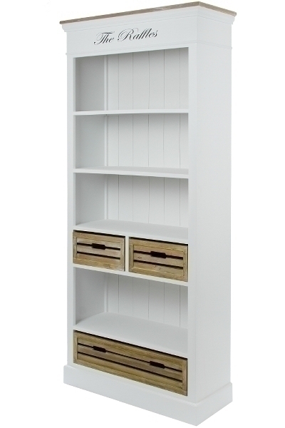 Bücherregal Provence, mit Schubladen