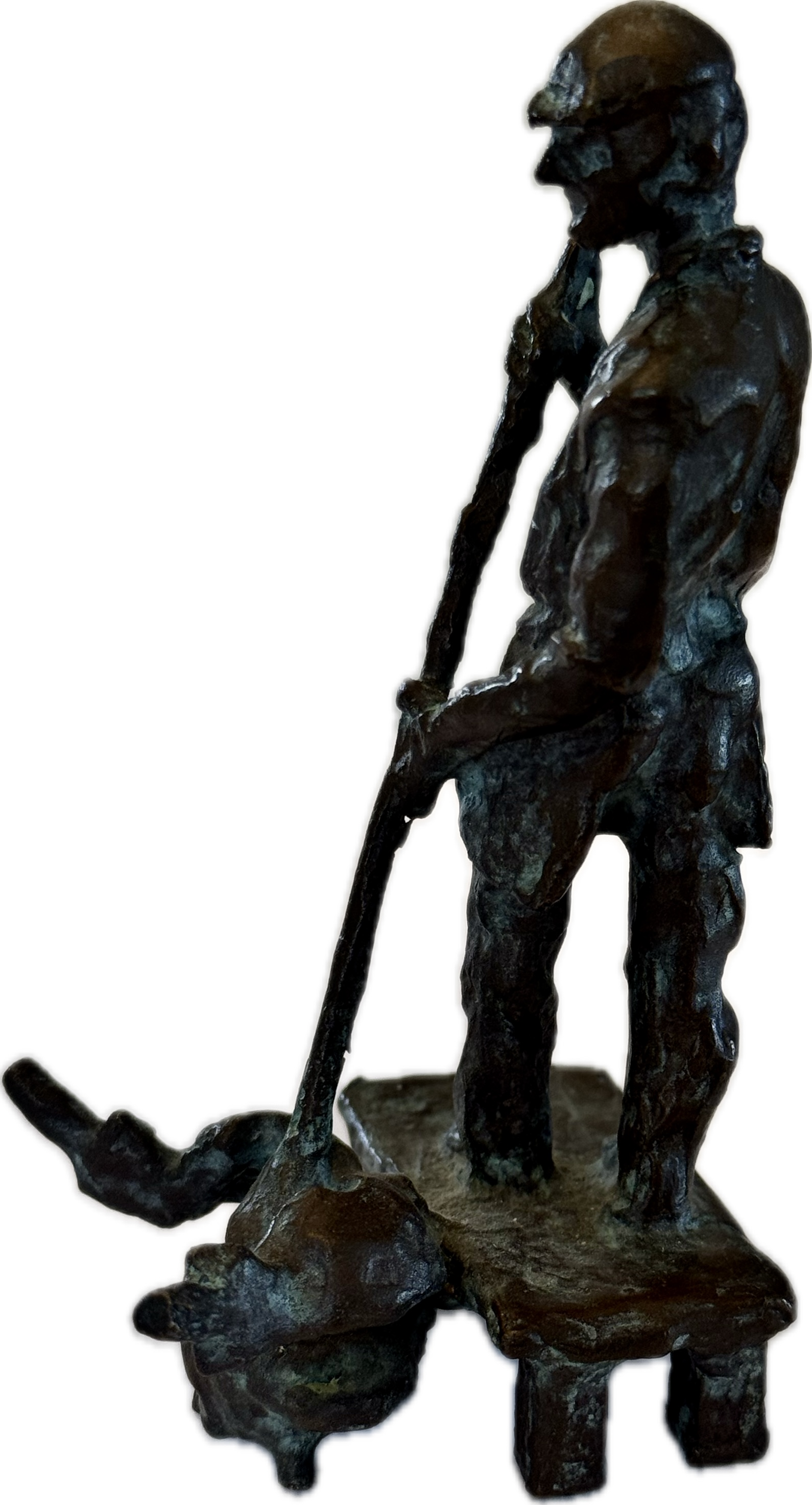 Bronzeskulptur „Glasbläser“ – ausdrucksstarke Handwerkerfigur um 1920