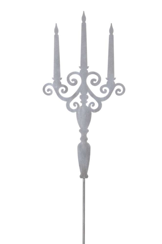 Gartenstecker Kerzenleuchter am Stab