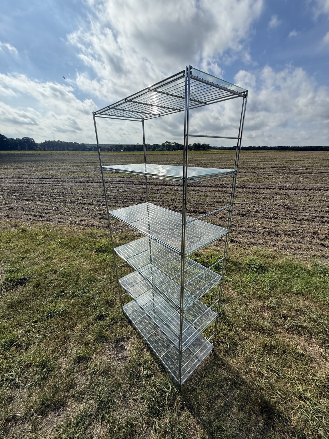 IKEA PETER Regal – Niels Gammelgaard – Chrom & Glas – 1980er Jahre