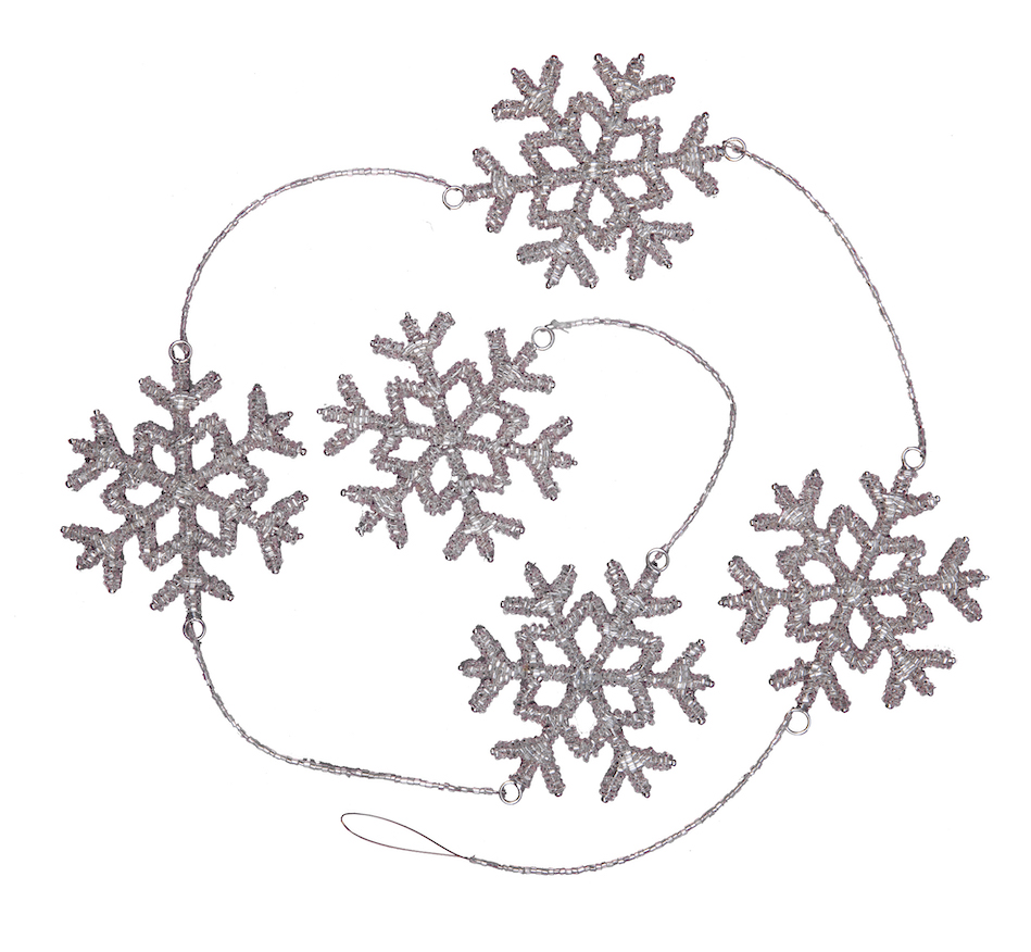 Eiskristall – Festliche Girlande mit Glasdetails