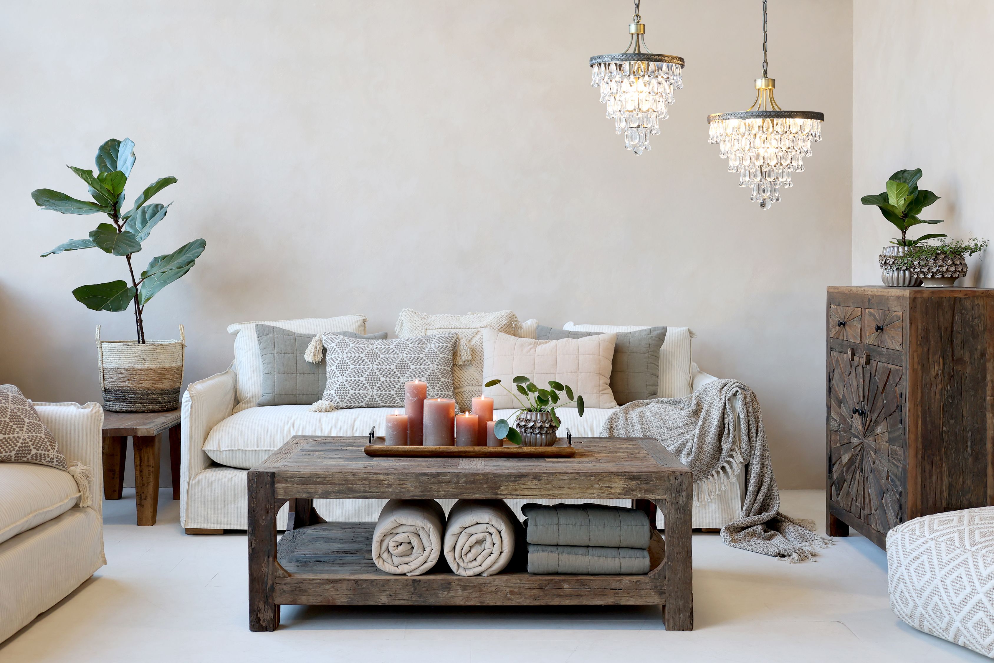 Chic Antique Grimaud Schrank mit Türen und Schubladen – Unikat aus Recyclingholz