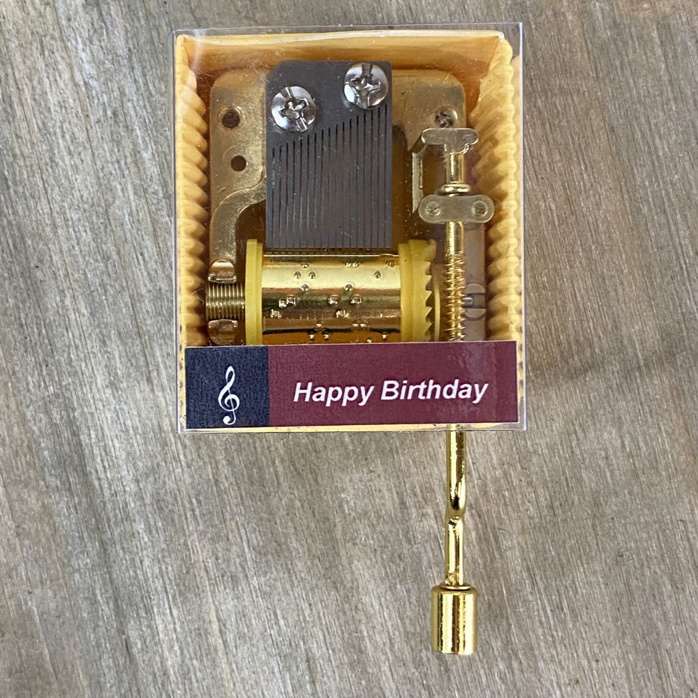 Spieluhr Handkurbelmusikwerk Happy Birthday Spielwerk
