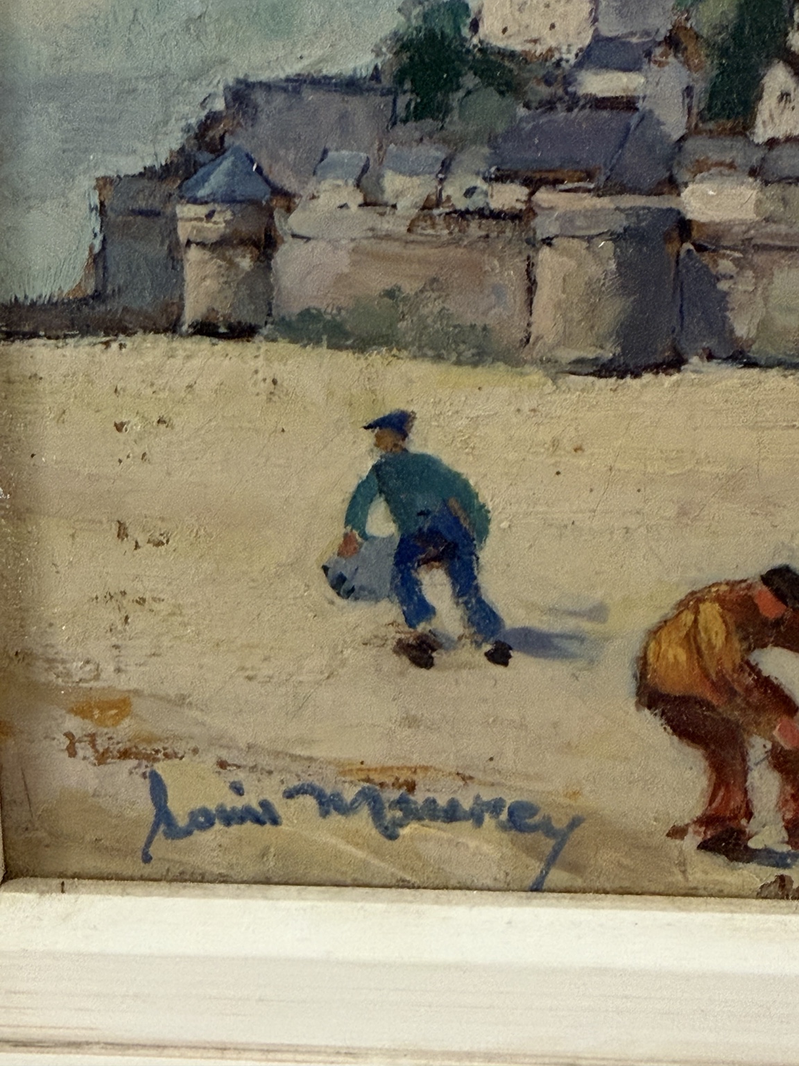 Original Ölgemälde von Louis Maurey – Mont Saint-Michel | Frankreich | Öl auf Malpappe | Signiert