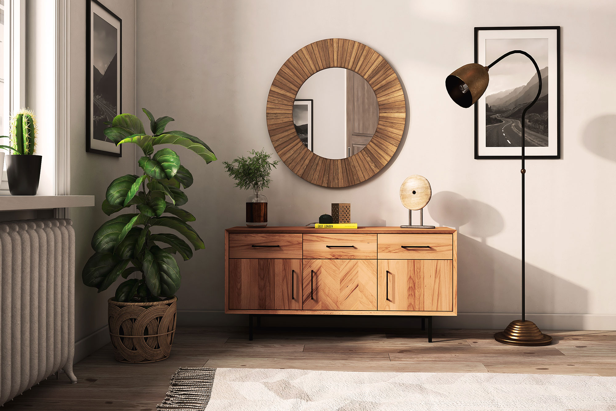 Sideboard 3 Türen & 3 Schubladen / Abies 2730