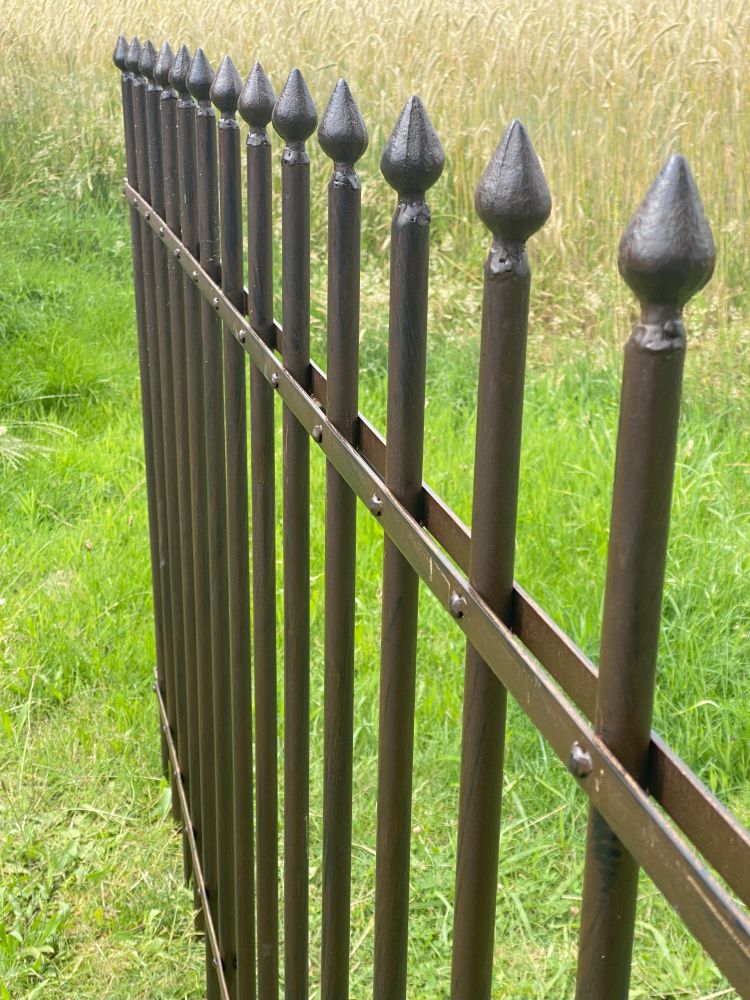 Zaun aus Metall "CONZTANZE" / Zaunteil / Vintagelook