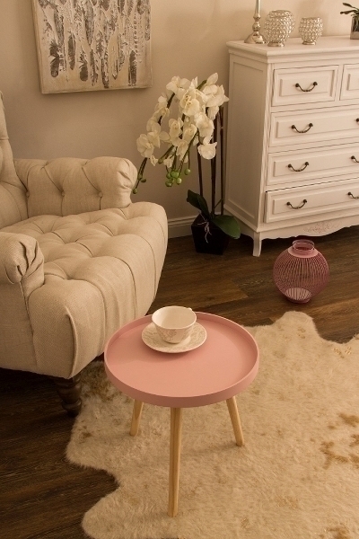Beistelltisch Sanne, rosa FSC 100% GFA-COC-002292-EG