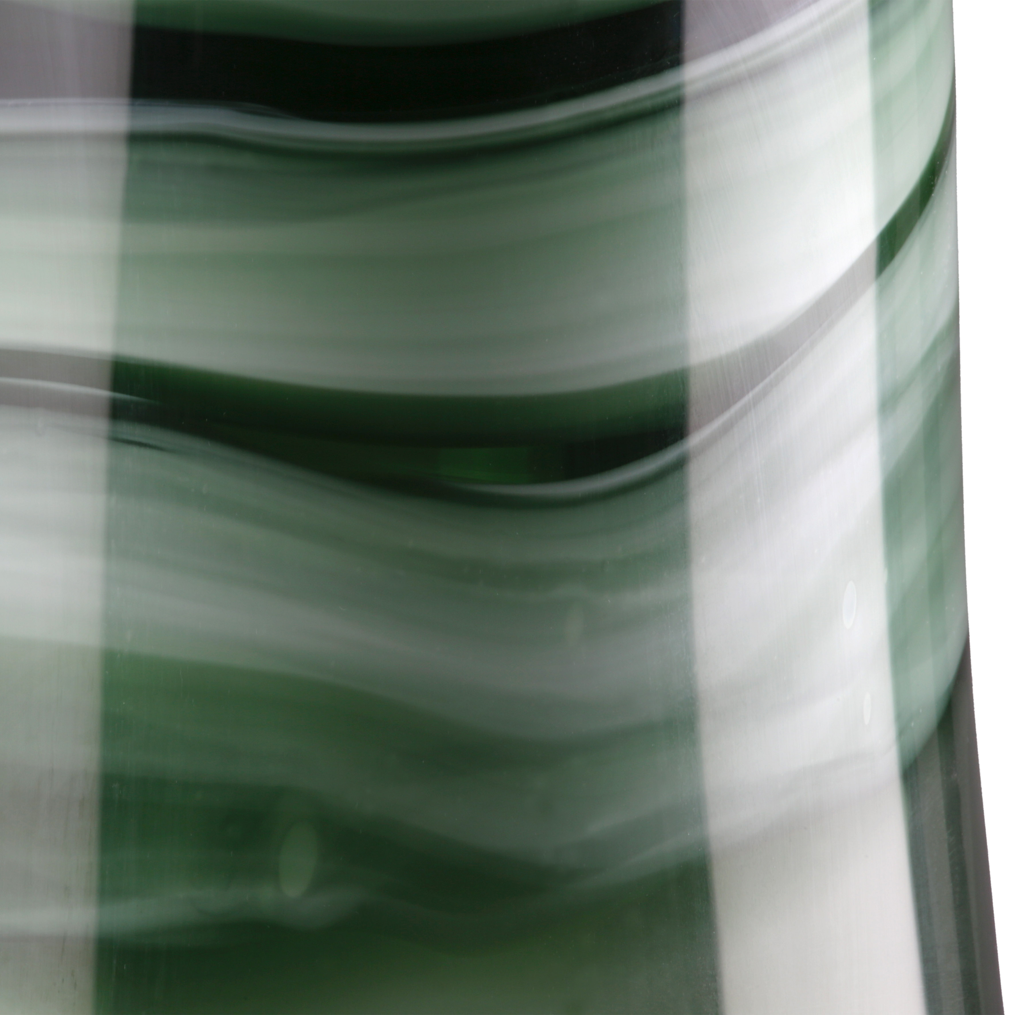 Design-Vase „Verde Eleganza“ – Handgefertigte Glas-Kunst in Grün