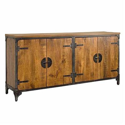 Sideboard OLE 180 cm aus Mangoholz & Metall