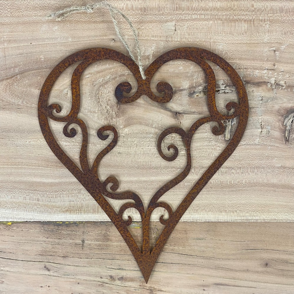 Herz aus Metall / rost / zum hängen