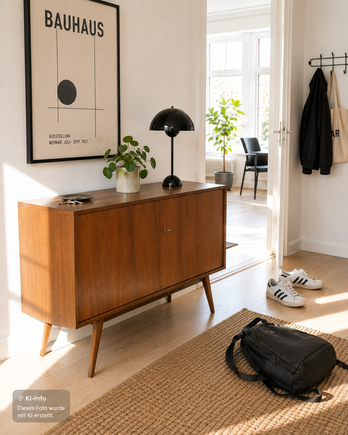 Mid Century Kommode / Sideboard GfL – Nussbaum – 60er Jahre