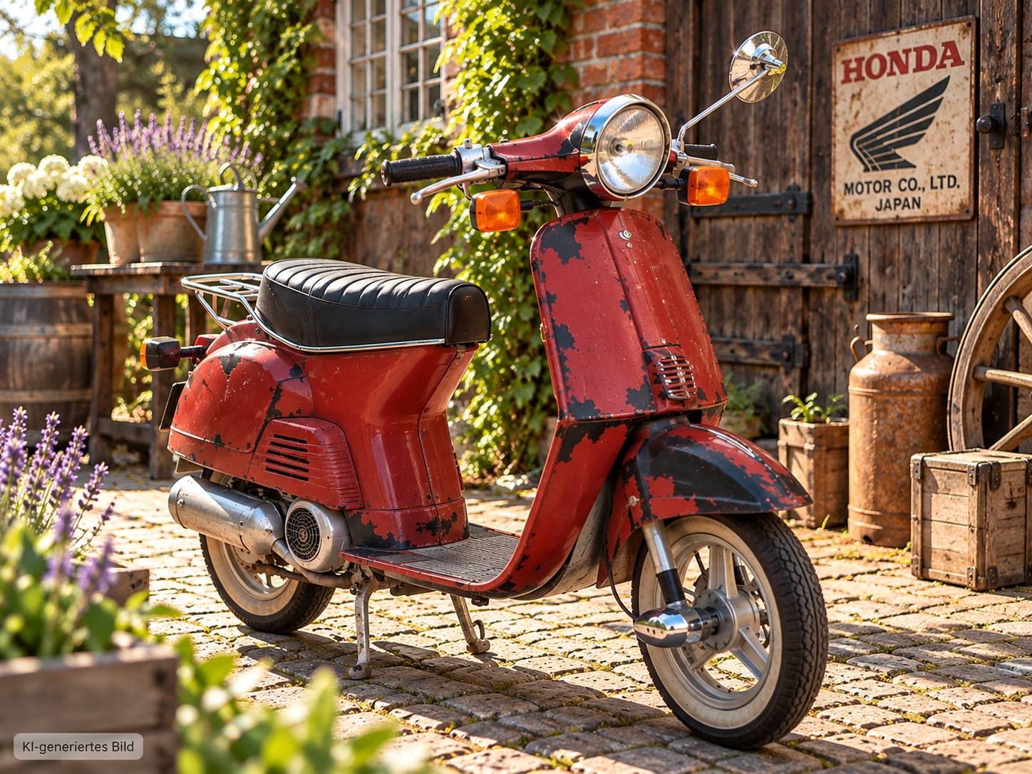 Honda AB 07 Kleinkraftrad von 1985 – 48 cm³ – 7.686 km laut Tacho + 2 Motoren