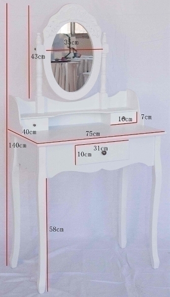 Schminktisch Elegance mit 1 Schublade