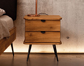 Nachtschrank mit 2 Schubladen / Kula 2805