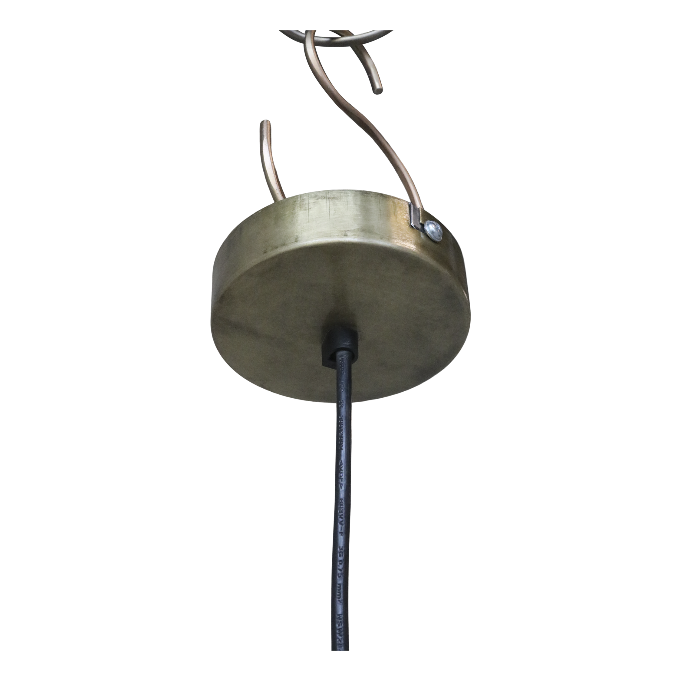 Lampe aus Rattangeflecht Chic Antique / 62 cm Durchmesser Kopie