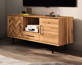 Sideboard mit 2 Türen & Freifach & Schublade / Abies 2725