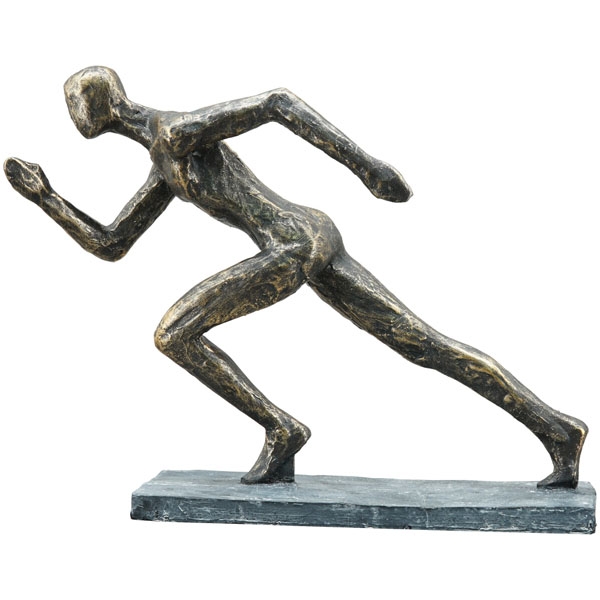 Skulptur Läufer Hilda, Polyresin, 26,7x8,4x19,8 cm