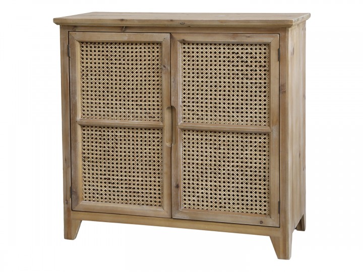 kleines Sideboard mit franz. geflochten Türen