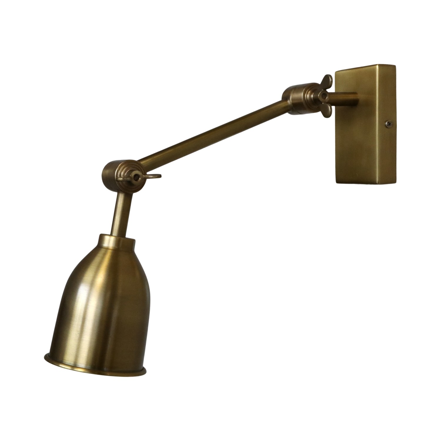 Wandlampe aus Messing mit verstellbarem Arm LED / Chic Antique