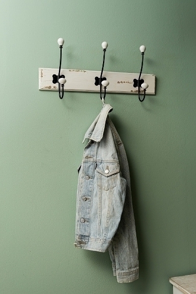 Wandablage Elvin, mit 3 Haken