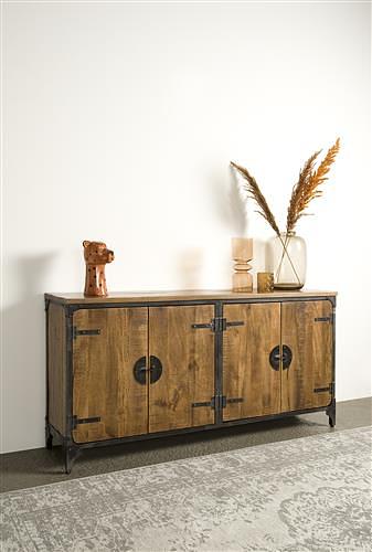 Sideboard OLE 180 cm aus Mangoholz & Metall