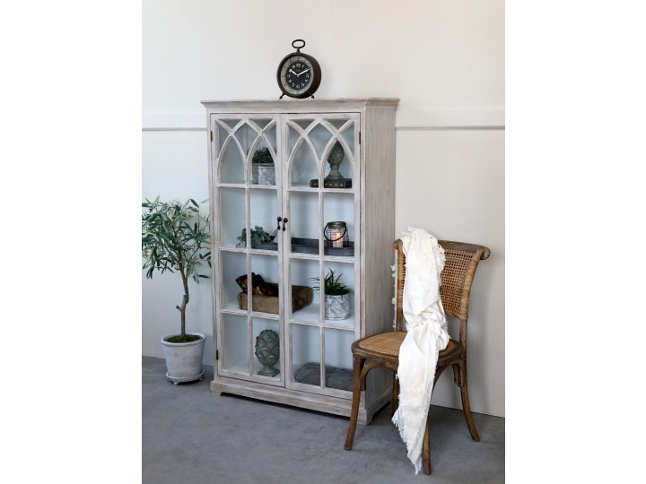 Vitrinenschrank mit Sprossentüren