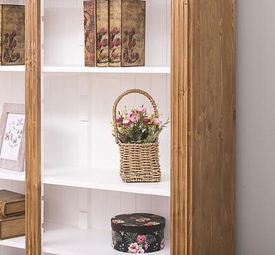 Bücherregal WILHELM aus Massivholz | Landhaus Bücherregal 180 cm
