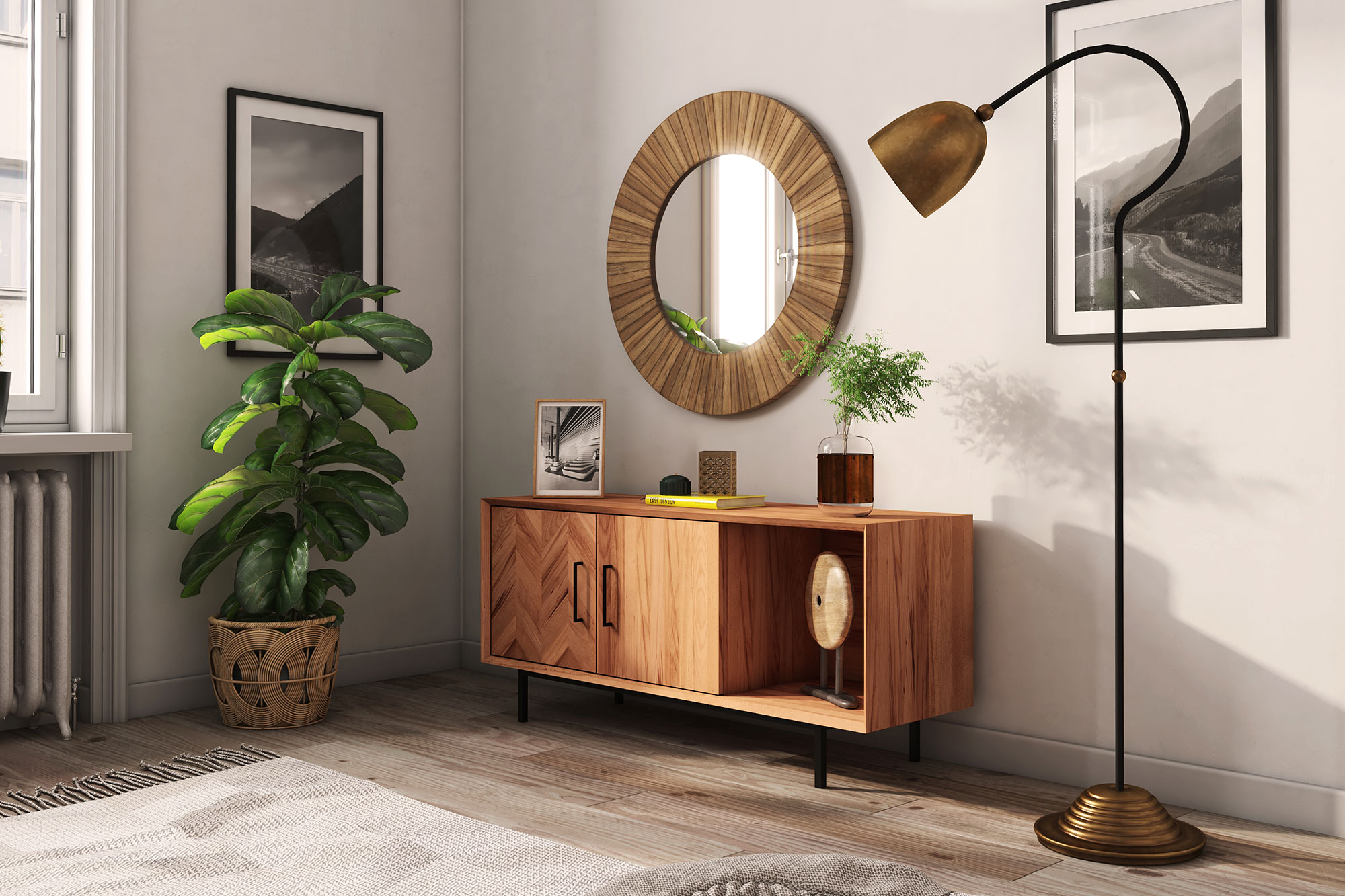 Sideboard mit Freifach  Abies 2726