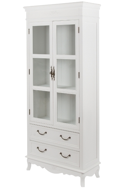 Schrank Elegance, mit Glas 2 Schubladen und FSC 100%, GFA-COC-002292-EG