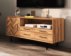Sideboard 4 Schubladen & Tür & Fach / Abies 2727