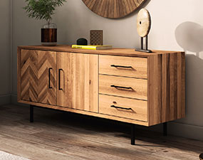 Sideboard / Anrichte / 2Türen / 3 x Schubladen Abies 2728