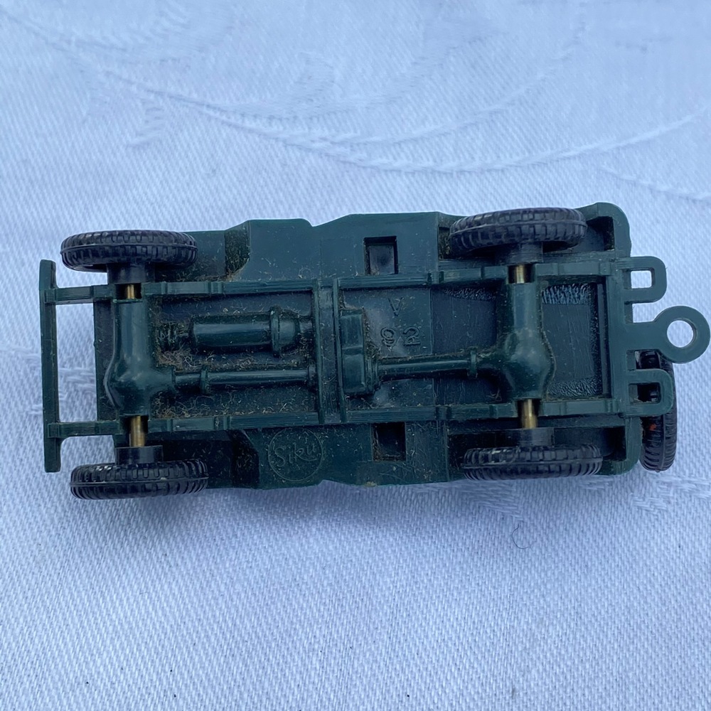 Jeep mit Anhänger Militär Siku / Plastik 50/60er Jahre / V92 V93