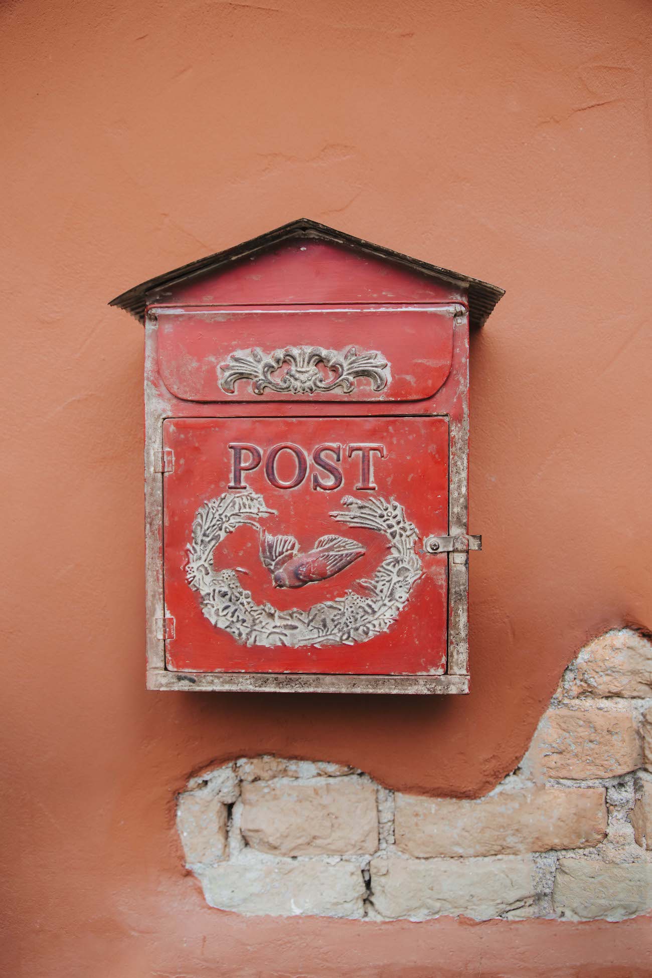 Postkasten "MICHEL" aus Metall/ antikrot lackiert