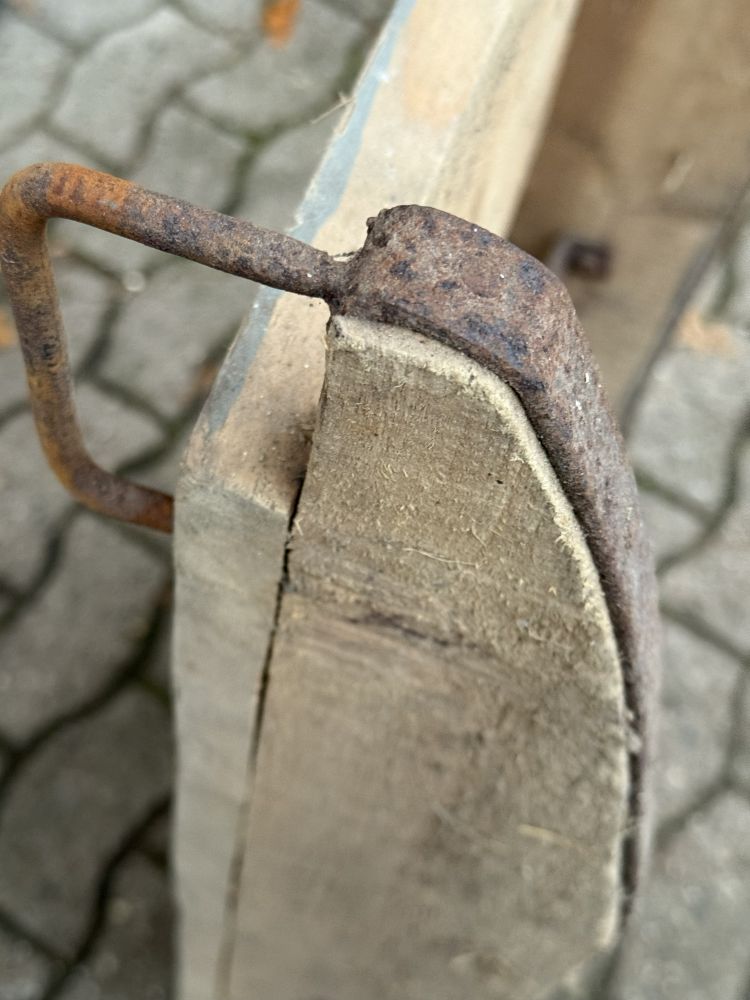 Uralter Holz-Transportschlitten um 1920 – Dekoobjekt