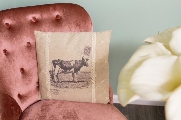 Kissen Cow, quadratisch